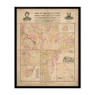 Map of the Seat of War 1861 - Muir Way - Vintage Map