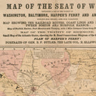 Map of the Seat of War 1861 - Muir Way - Vintage Map