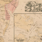 Map of the Seat of War 1861 - Muir Way - Vintage Map