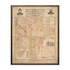 Map of the Seat of War 1861 - Muir Way - Vintage Map