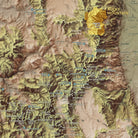 Colorado "14ers" Shaded Relief Map - Muir Way - Natural Atlas