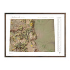 Colorado "14ers" Shaded Relief Map - Muir Way - Natural Atlas