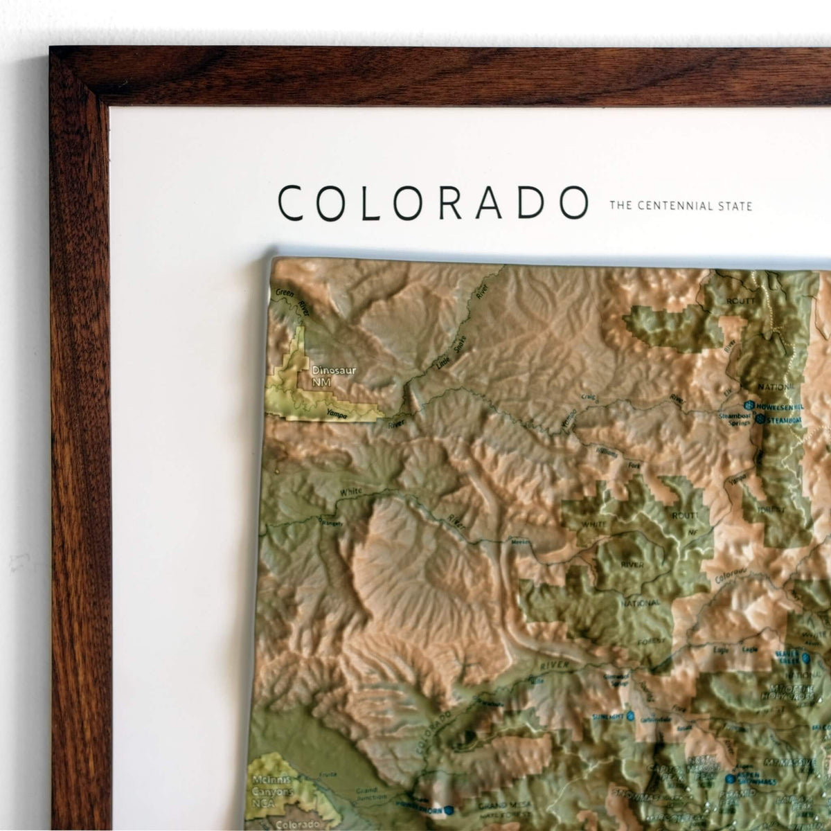 Colorado 14ers 3D Raised Relief Map - Muir Way - Natural Atlas