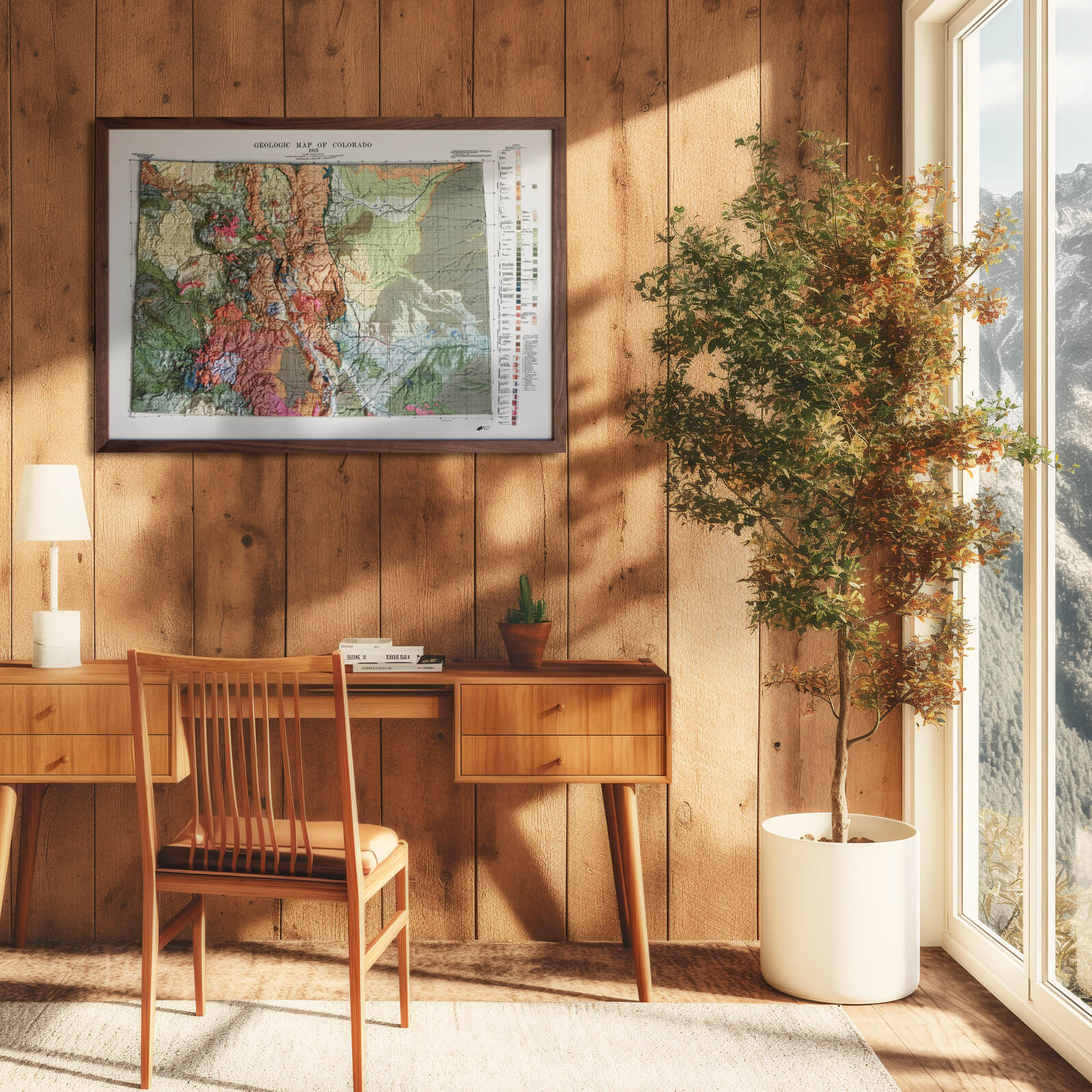 Colorado 1913 3D Raised Relief Map - Muir Way - 3D