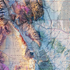 Colorado 1913 Shaded Relief Map - Muir Way - Vintage Relief
