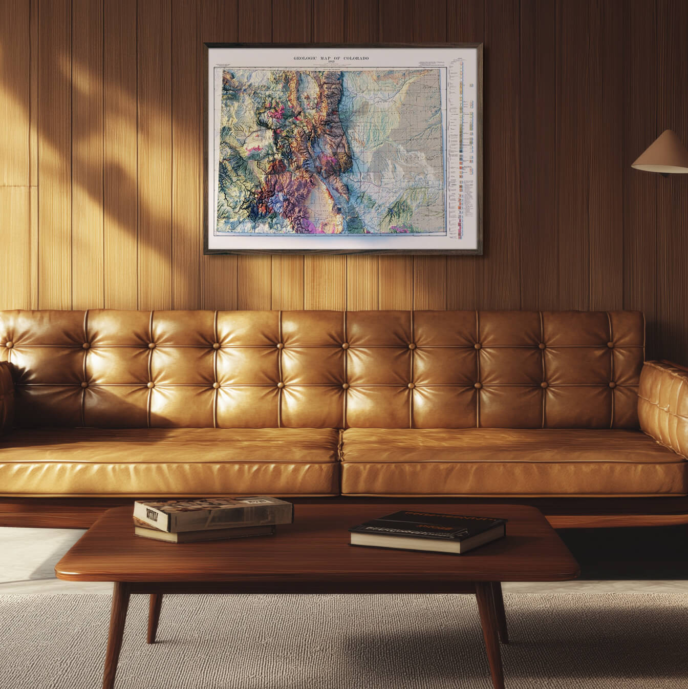 Colorado 1913 Shaded Relief Map - Muir Way - Vintage Relief