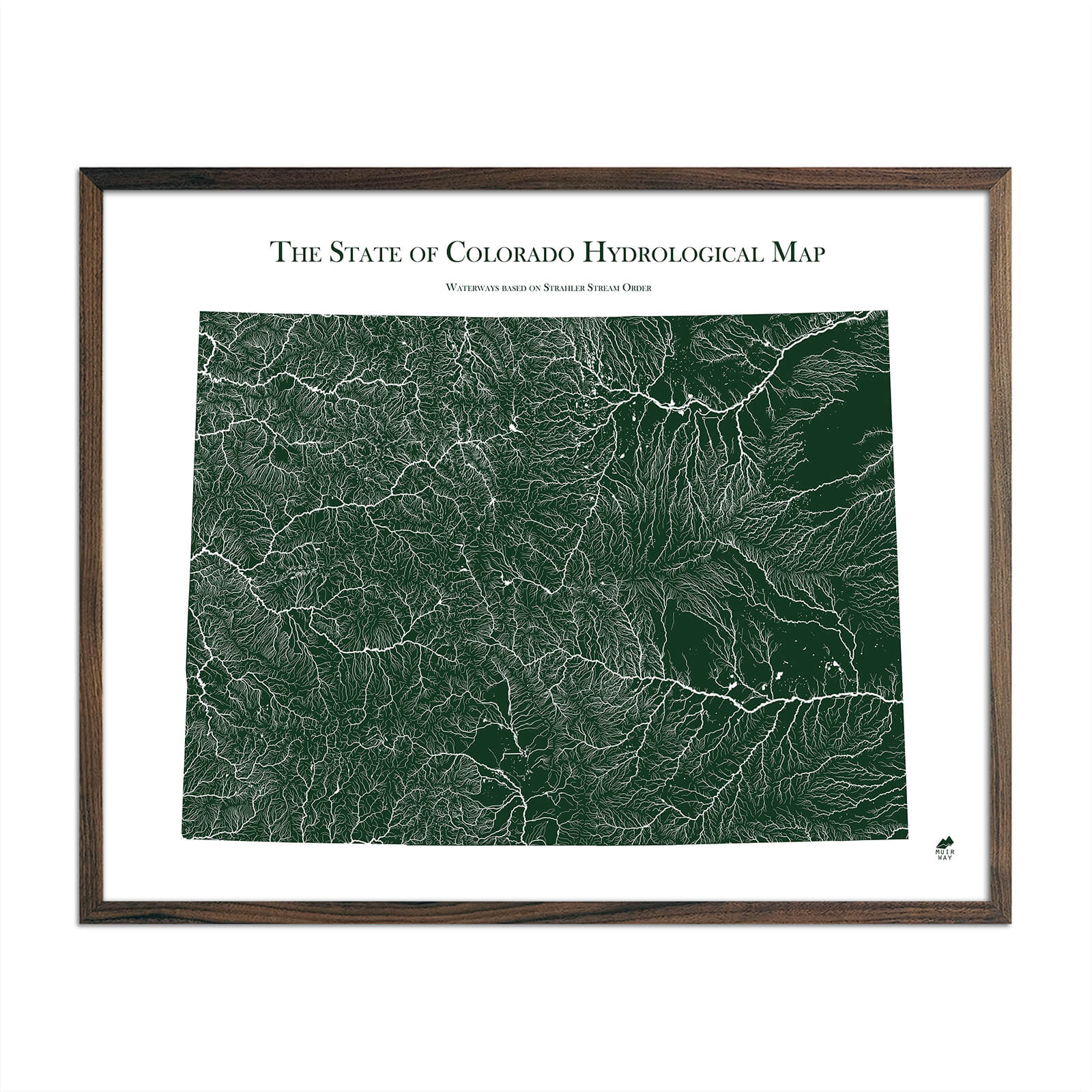 Colorado Hydrological Map - Muir Way - Hydrology