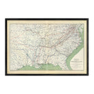 Colton's US Section Map 1863 - Muir Way - Vintage Map