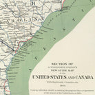 Colton's US Section Map 1863 - Muir Way - Vintage Map