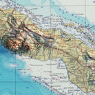 Cuba 1967 Shaded Relief Map - Muir Way - Vintage Relief