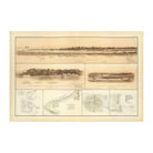 Cumming's Point Batteries - Muir Way - Vintage Map