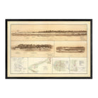 Cumming's Point Batteries - Muir Way - Vintage Map