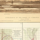 Cumming's Point Batteries - Muir Way - Vintage Map