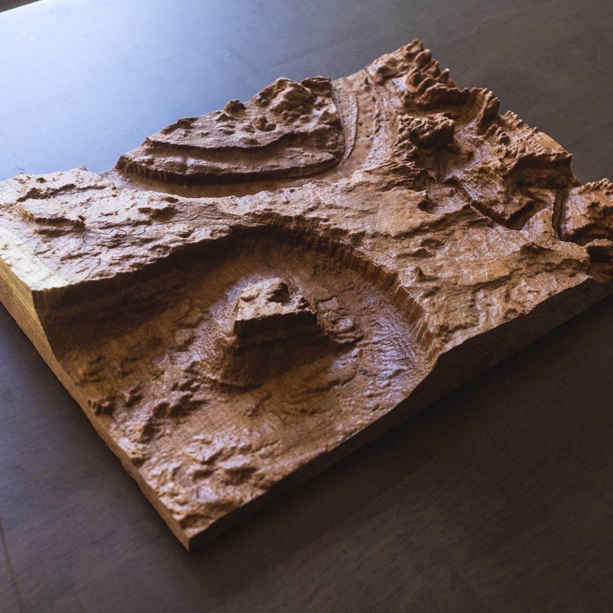 Custom Wood Carved Map - Muir Way - Custom