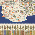 Czechoslovakia Pictorial Map - Muir Way - Vintage Map