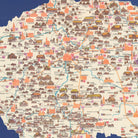 Czechoslovakia Pictorial Map - Muir Way - Vintage Map