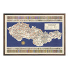 Czechoslovakia Pictorial Map - Muir Way - Vintage Map