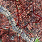 Dallas 1995 Shaded Relief Map - Muir Way - Vintage Relief
