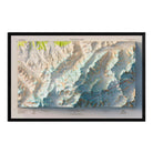 Denali, AK 1954 Shaded Relief Map - Muir Way - Vintage Relief