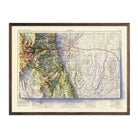 Denver, CO 1953 Shaded Relief Map - Muir Way - Vintage Relief