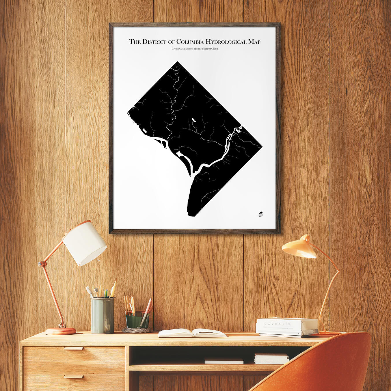 Washington D.C. Hydrological Map - Muir Way - Hydrology