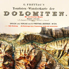 Dolomites 1904 Shaded Relief Map - Muir Way - Vintage Relief