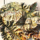 Dolomites 1904 Shaded Relief Map - Muir Way - Vintage Relief
