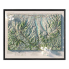 Finger Lakes, New York 1962 Shaded Relief Map - Muir Way - Vintage Relief