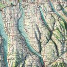 Finger Lakes, New York 1962 Shaded Relief Map - Muir Way - Vintage Relief