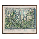 Finger Lakes, New York 1962 Shaded Relief Map - Muir Way - Vintage Relief