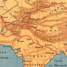 Expedition Citroen Centre - Asie - Muir Way - Vintage Map