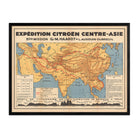 Expedition Citroen Centre - Asie - Muir Way - Vintage Map