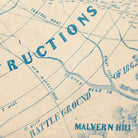 Forbes' New and Complete Map of Richmond and Its Fortifications - Muir Way - Vintage Map