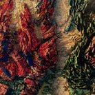 France 1905 Shaded Relief Map - Muir Way - Vintage Relief