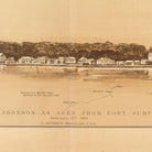 Ft. Moultrie, Ft. Johnson, Morris Island, Cumming's Pt. as seen from Ft. Sumter - Muir Way - Vintage Map