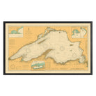Lake Superior Nautical Chart 1909 - Muir Way - Vintage Map