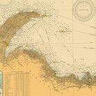 Lake Superior Nautical Chart 1909 - Muir Way - Vintage Map