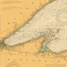 Lake Superior Nautical Chart 1909 - Muir Way - Vintage Map