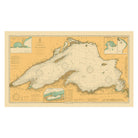 Lake Superior Nautical Chart 1909 - Muir Way - Vintage Map