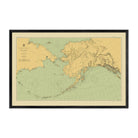 Alaska Nautical Chart 1900 - Muir Way - Vintage Map