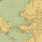 Alaska Nautical Chart 1900 - Muir Way - Vintage Map