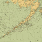 Alaska Nautical Chart 1900 - Muir Way - Vintage Map