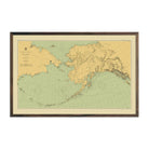 Alaska Nautical Chart 1900 - Muir Way - Vintage Map