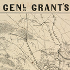 General Grant's Campaign War Map - Muir Way - Vintage Map