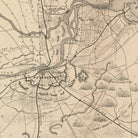 General Grant's Campaign War Map - Muir Way - Vintage Map