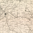 General Sherman's Campaign War Map - Muir Way - Vintage Map