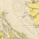 Georgia Strait & Strait of Juan de Fuca Nautical Chart 1948 - Muir Way - Vintage Map