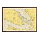 Georgia Strait & Strait of Juan de Fuca Nautical Chart 1948 - Muir Way - Vintage Map