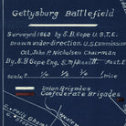 Gettysburg - Muir Way - Vintage Map