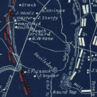 Gettysburg - Muir Way - Vintage Map